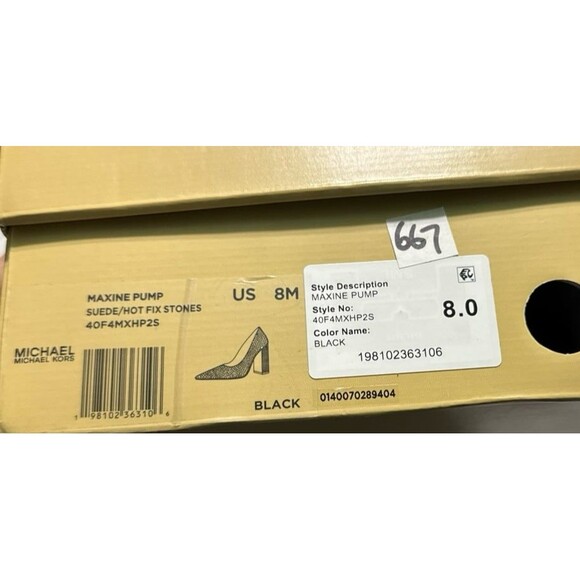 Michael Kors Maxine Block Heel Rhinestone Pumps New In Box. - Picture 8 of 8